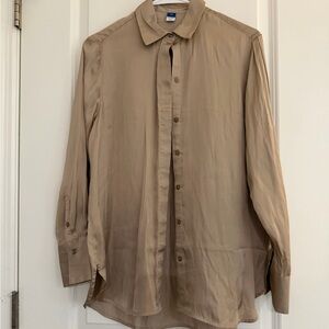 5/$25 Zara Vibes Satin Shirt